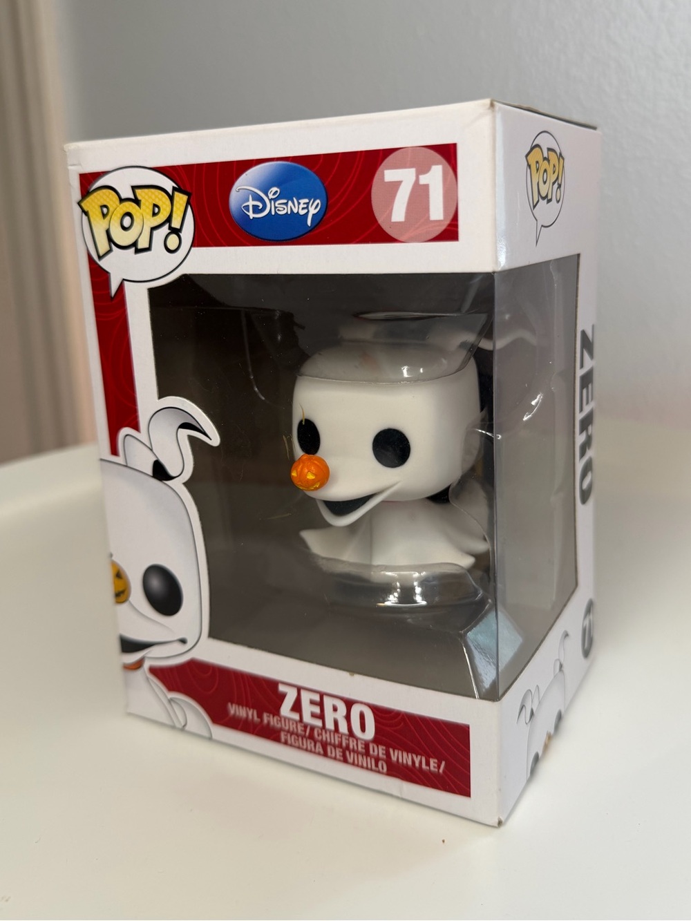 Disney Nightmare Before Christmas Zero Funko Pop with Orange Nose